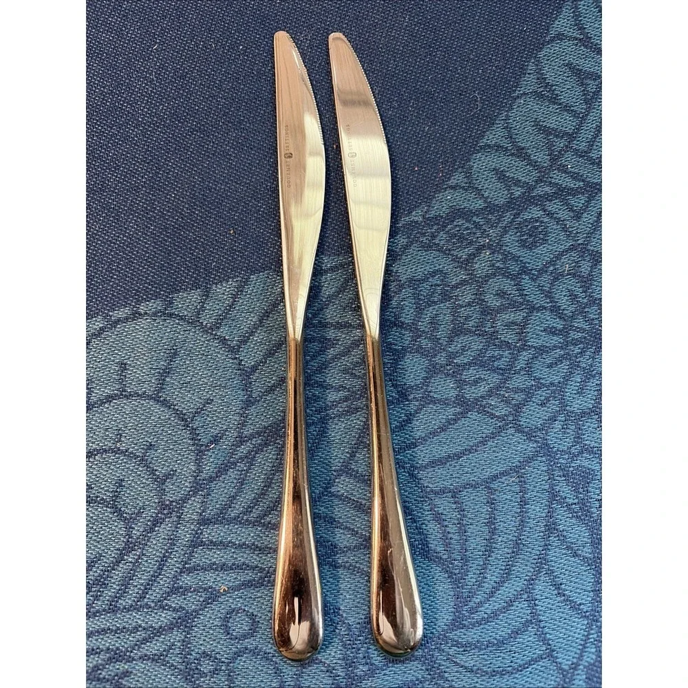 Gourmet Settings Windermere Dinner Knives 18/10 Stainless Steel (Set Of 2)